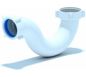 Сифон Ани 1 1/2"х40  прямоточн. с отвод стир. машин D1000