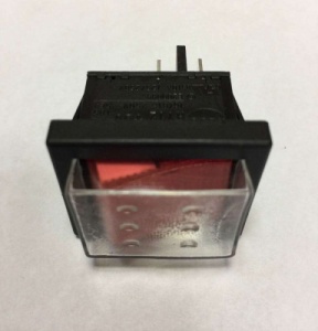 Выключатель кнопочный 4 контакта 30х25 250 В 15 А с подсветкой М545