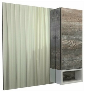 Зеркало-шкаф COMFORTY "Турин-90" дуб бежевый