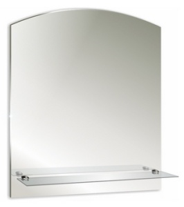 Зеркало Mixline "Шанс" 500*580 с полкой (ШВ)