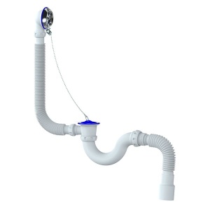 Обвязка на ванну 1 1/2" с нерж. вып. и перел с гофрой40*40/50 UNiCORN