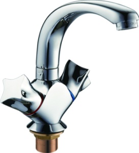 Смеситель для умывальника L1087-2 латунь