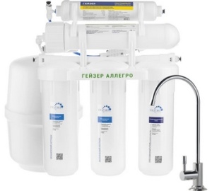 АКЦИЯ Фильтр Гейзер "Аллегро" обратный осмос (бак 12л, кран 3) 20036