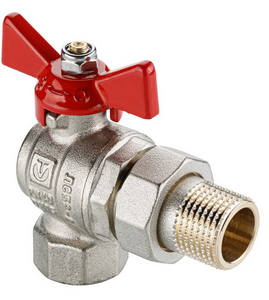 Кран шар. угл. с полусгоном Ø3/4" внутр./нар. VALTEC BASE-ГОСТ (8/32)