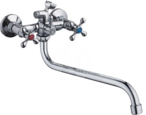 Смеситель для ванны кер.+ длин.изл L2508 латунь