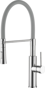 Смеситель для кухни серый/хром L4097-9 латунь