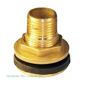 Соед. с контргайкой  для резервуаров cлевой резьбойTIM 1" нар.р. SDF044R