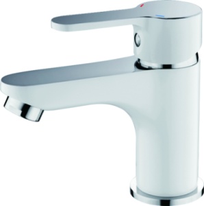 Смеситель для умывальника бел. L1003W латунь