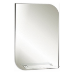 Зеркало Mixline "Каприз-Люкс" 495*685 с полкой с фацетом (ШВ)