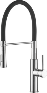 Смеситель для кухни черн. хром L4097-2 латунь