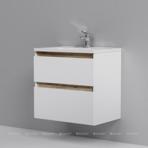 Тумба подвесная 2 ящ. 65 см AM PM X-Joy, М85АFHX0652WG + раковина M90WCC0752WG