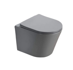 Унитаз подвесной B2330-3МН светло-серый матовый