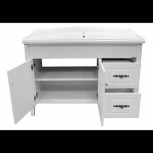 Тумба-умывальник COMFORTY "Палермо-120" белая с раковиной COMFORTY