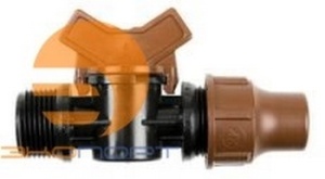 Кран ручной компрессионный 3/4 НР*16 мм. (BF-VALVE LOCK)