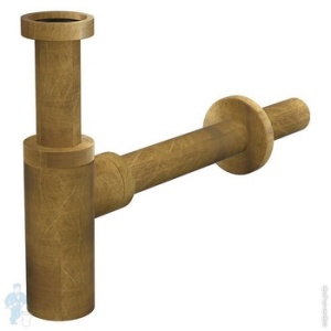 Выпуск для умывальника, бронза Alca Plast А400-ANTIC