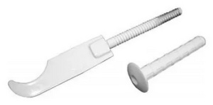 Кронштейн анкерный "Сабля" (белый с дюб.)