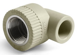 Уголок комб. внутр.р. PP-R PRO AQUA Серый