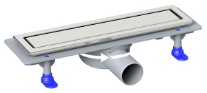 Душевой лоток LORANTO PRIME SKALA DELUXE 50 см боковой сток,решетка из нерж.стали под плитку Душевой лоток LORANTO PRIME SKALA DELUXE 50 см боковой сток,решетка из нерж.стали под плитку