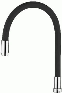 Излив силиконновый черный LEDEME L7503-2