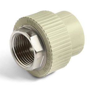 Муфта комб. внутр.р. под ключ PP-R Ø40х1½" PRO AQUA Серый