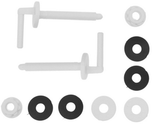 Крепёж сиденья унитаза белый пластик (уп=2шт) MASTERPROF