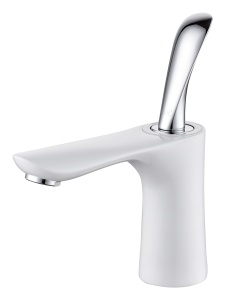 Смеситель для раковины D&K белый/хром DA1032156