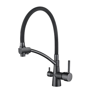 Смеситель для кухни со встроенным фильтром (краном) под питьевую воду LEDEME L4855U-12