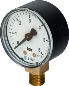 Манометр рад.Stout Dn 50 мм SIM-0010-500608