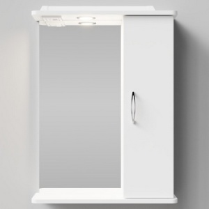 Зеркало "Колумбия" 55 см Белое ЛВ