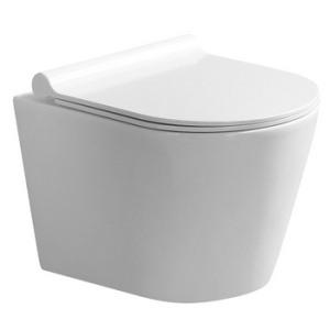 Унитаз подвесной Azario Nova безободковый +сиденье с микрол. круг