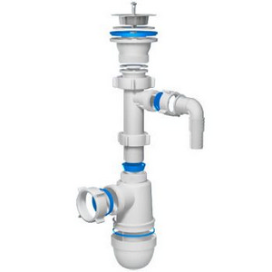 Сифон АНИ ПЛАСТ с отводом для стиральной машины