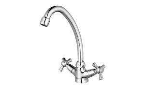 Смеситель для кухни 1/2 кер Lemark LM7404С NEW Контур  поворотный излив латунь