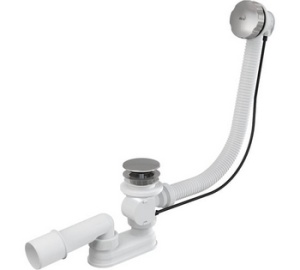 Слив-перелив для ванны автомат металл/металл Alca Plast А55КМ 80 см