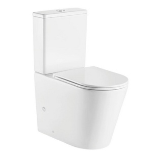 Унитаз напольный безободковый в комплекте с бачком и сиденьем микролифт AZ-2149  Размер 605*380*825