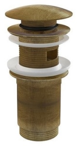 Выпуск для умывальника, бронза Alca Plast А392-ANTIC