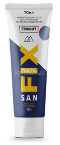 Герметик паста "графит" 70г туба SANFIX (1/60)