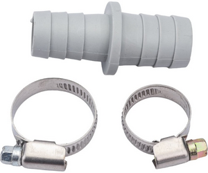 Соединитель Ø19х22 в комплекте с хомутами для сливных шлангов MASTERPROF