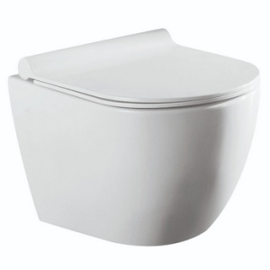 Унитаз подвесной Azario AZ2196D безободковый +сиденье с микрол.