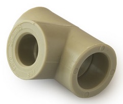 Тройник перех. PP-R Ø25х20х25 СЕРЫЙ прав