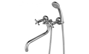 Смеситель для ванны и умывальника 1/2 кер Lemark LM7551C NEW Практика латунь