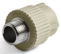 Переход с металл. нар.р. 40х1 1/2"  PRO AQUA серый (5/20)