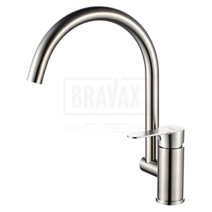 Смеситель для кухни LEDEME L74003 латунь сатин