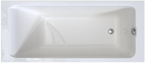 Ванна акрил. Агата 170х70, фронтальная панель, каркас (112369)+ слив/перелив