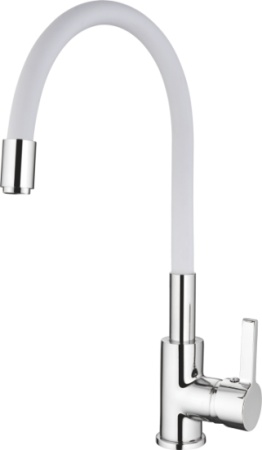 Смеситель для кухни L4898-3 белый латунь