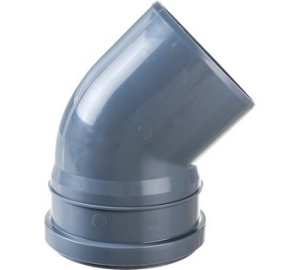 Отвод 110х45 наруж. Отвод 110х45 наруж.
