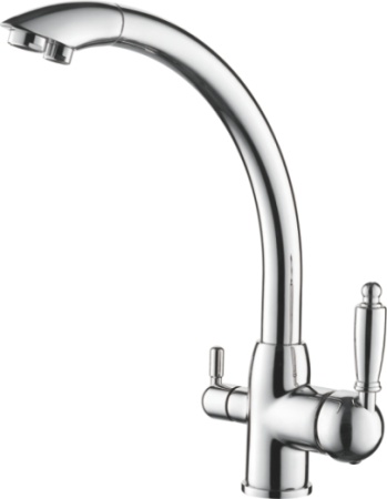 Смеситель для кухни+ фильтр L4455-3 латунь Смеситель для кухни+ фильтр L4455-3 латунь